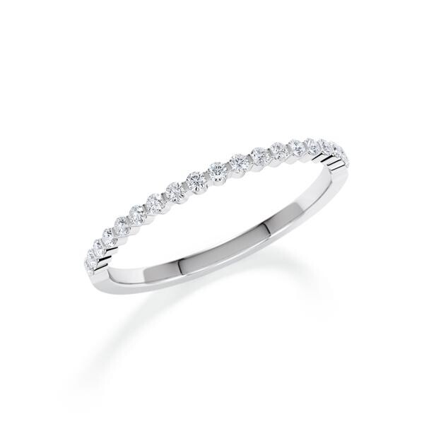 Memoire- Vorsteckring Palladium 950 zus. 0,200ct. tw, si Rubin 1804