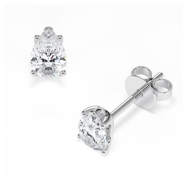 Ohrstecker Weißgold 585 Lab-Grown Diamant zus. 1,000 ct, Rubin RU-1779-25