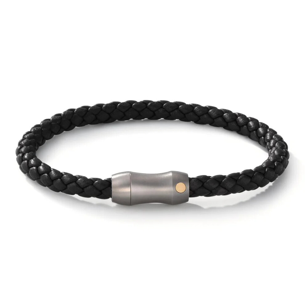 Armband Titan & 18k Gold, Leder TeNo 60297