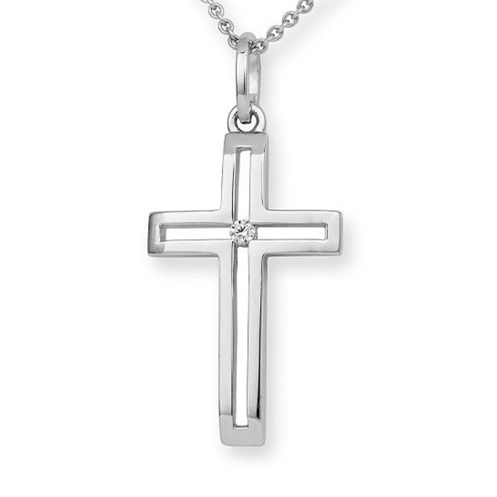 Anhänger Kreuz Silber Zirkonia Breuning 36-08193