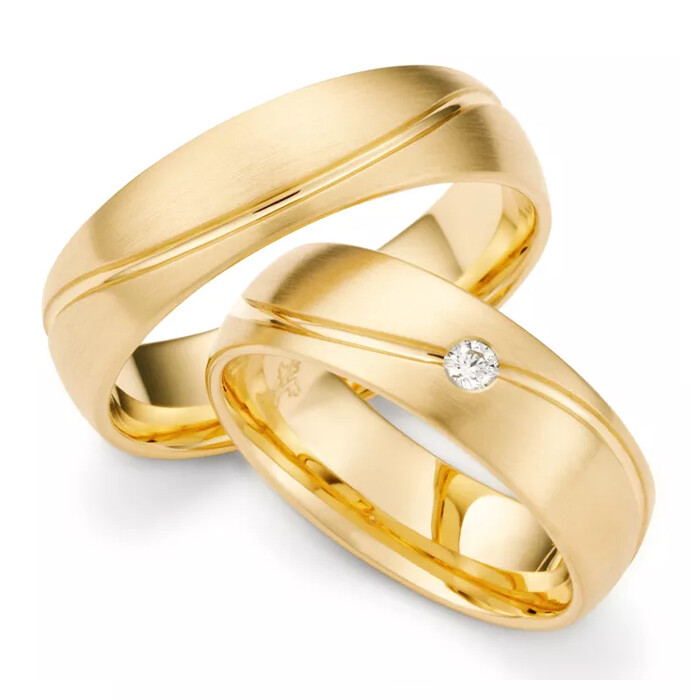 Max Kemper Trauringe Gelbgold Brillant 70109