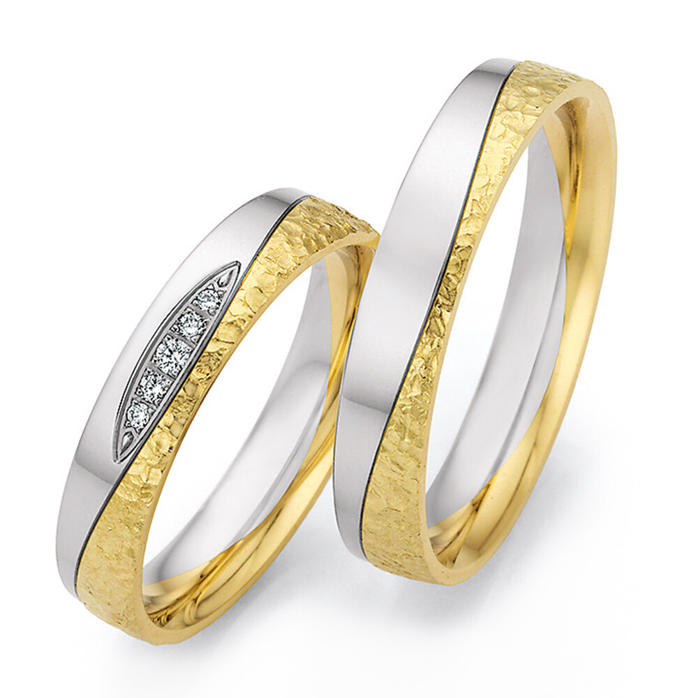 Eheringe Platin Gelbgold Honeymoon Ruesch 66/67070 & 66/67080