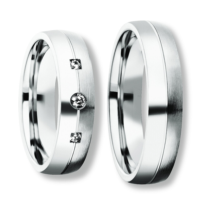 Freundschaftsringe Silber 925 Zirkonia Bedra 90051