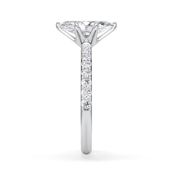Hollywood Ring Marquise Diamant Platin Rubin 1882