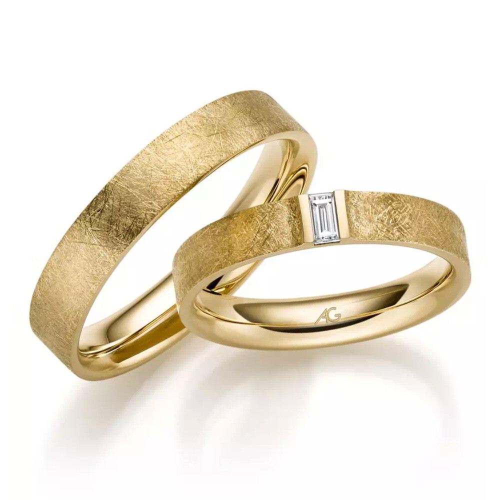 Gerstner Trauringe Gelbgold Baguette 4/31302/3.7 / 31302/4.5