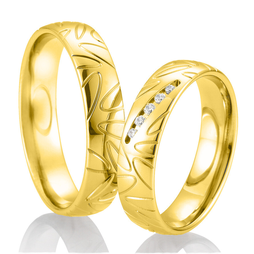 Breuning Trauringe 48/02655 & 48/02656 aus Gelbgold