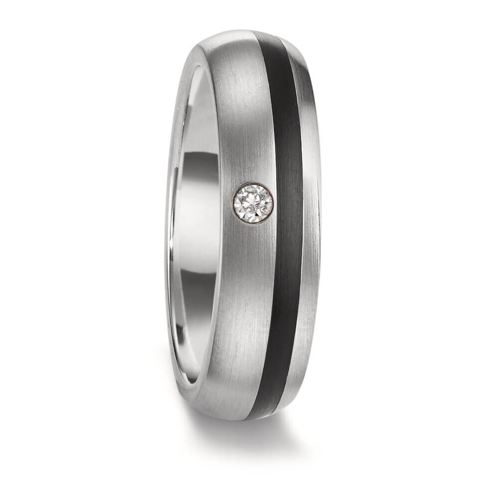 Partnerringe Edelstahl Keramik Tamor Satin TeNo 306404 & 306405