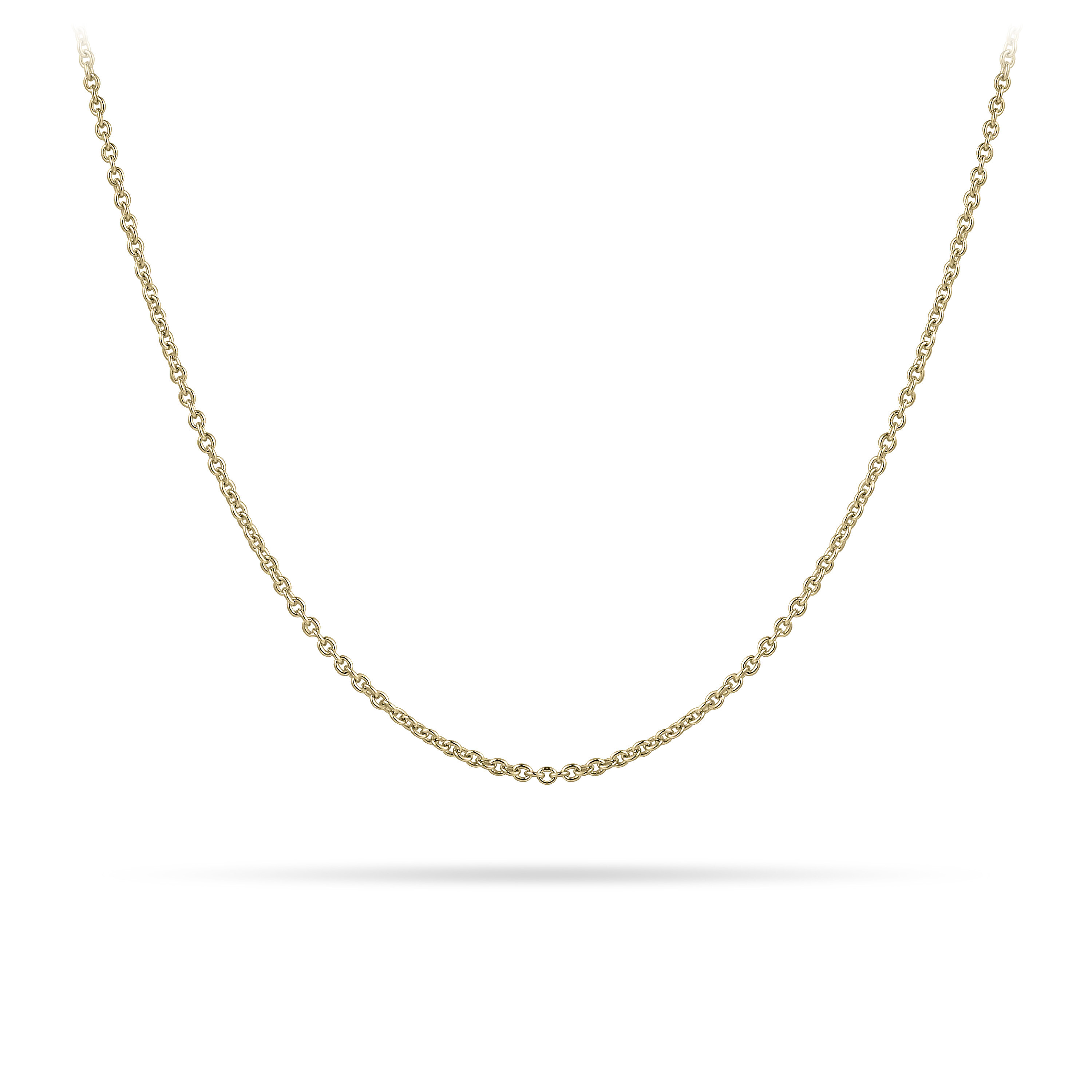 Ankerkette Silber 925 vergoldet Gisser C011Y | 42+5 cm