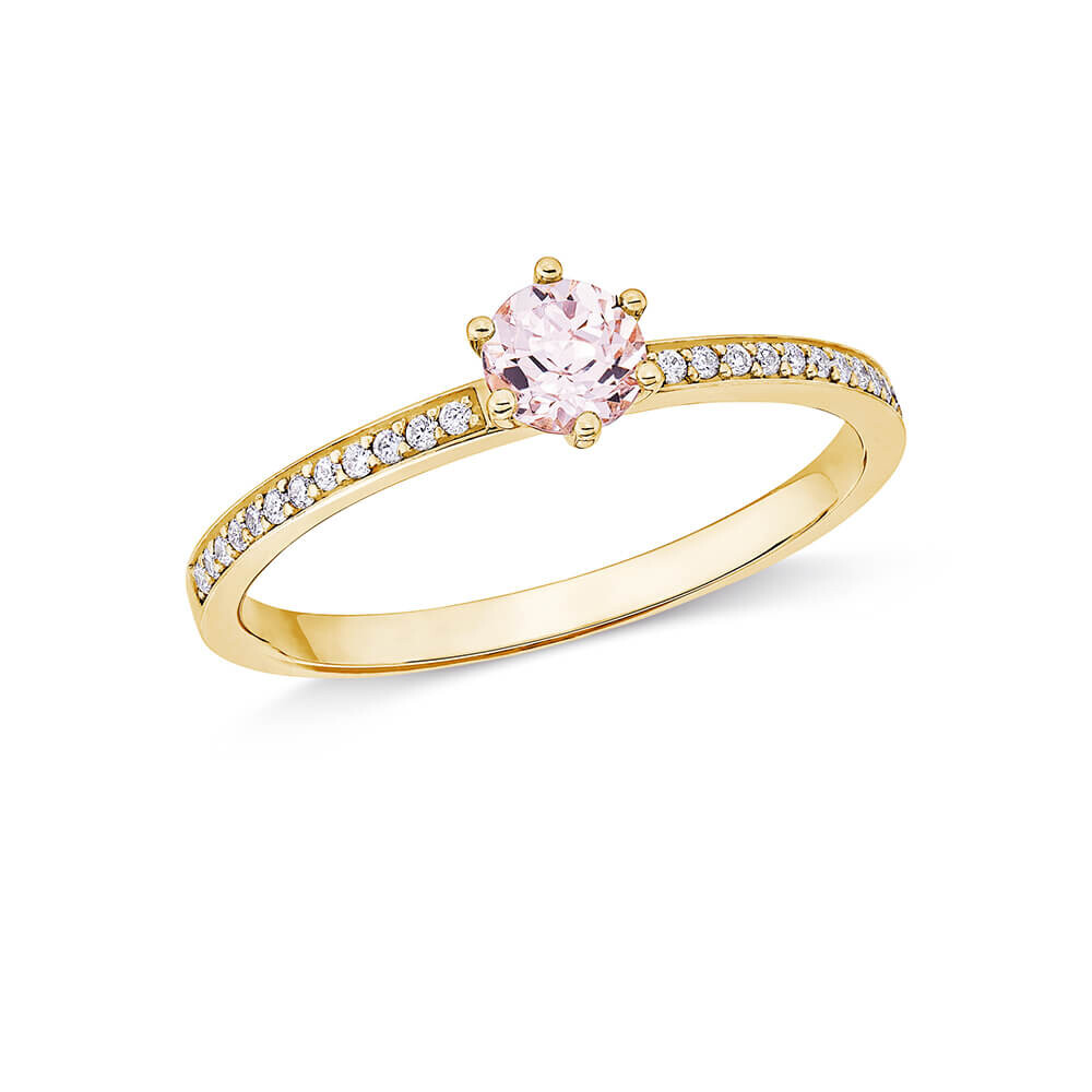 Ring Principessa Gelbgold Morganit Brillant Giloy EH006241