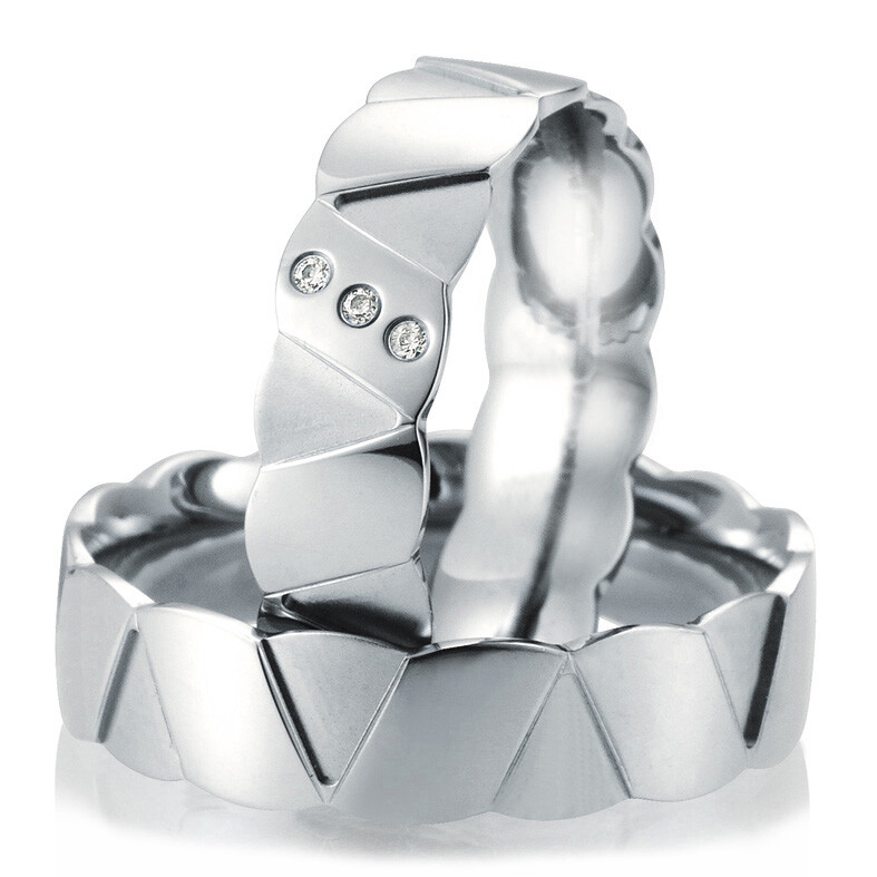 Breuning Trauringe 48/02651 & 48/02652 aus Platin