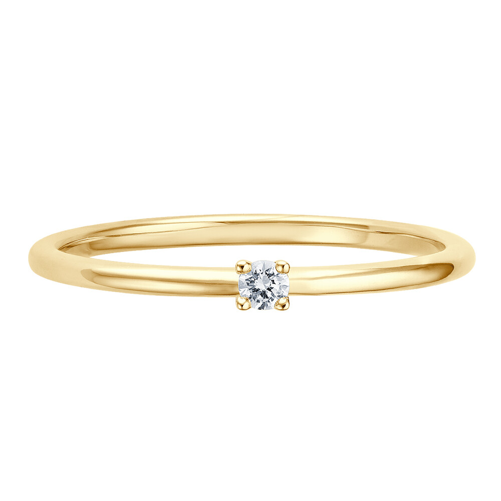 bella luce Solitaire Gelbgold Brillant 0.040 ct. w/si liegend
