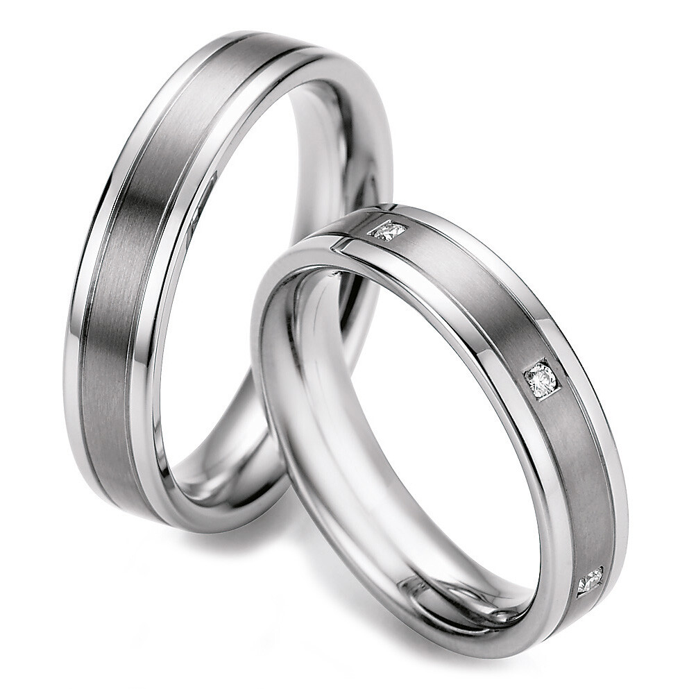 Ruesch Trauringe 68/06070-050 & 68/06070-050 aus Edelstahl & Titan