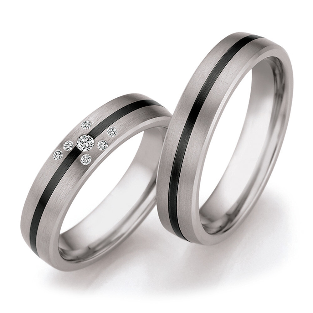 Eheringe Titan Zirkonium Brillant Ruesch 79/10110 & 79/10120
