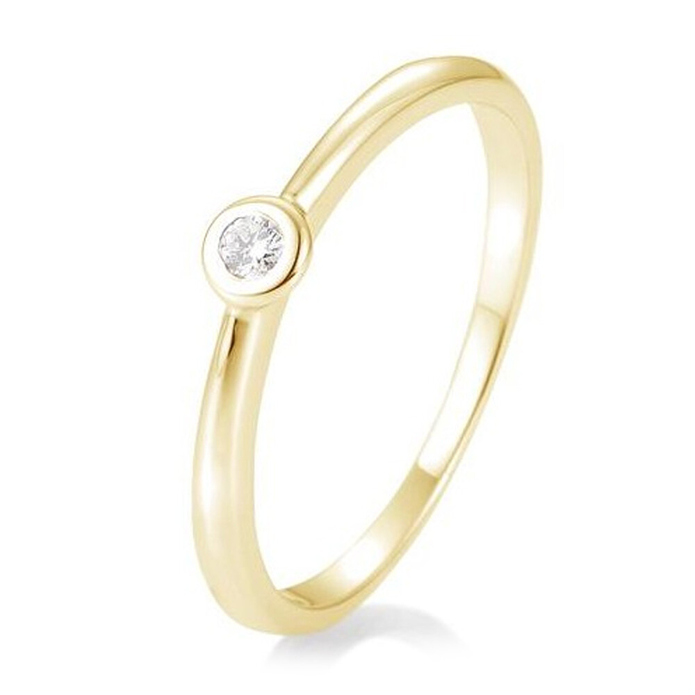 Verlobungsring Zarge BR110 Gelbgold Brillant