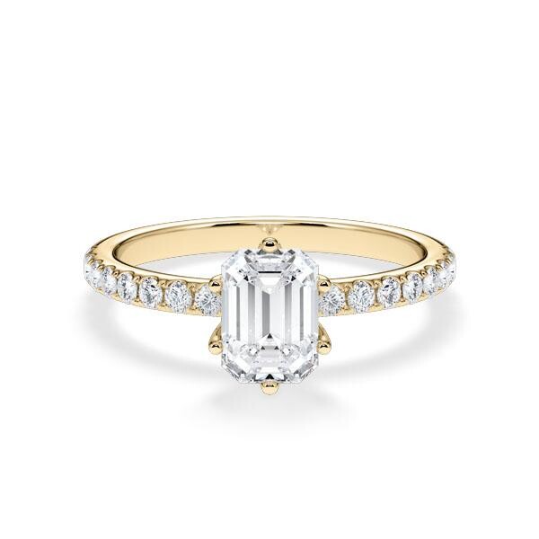 Hollywood-Ring Classic Emerald Gelbgold Rubin RU-1881