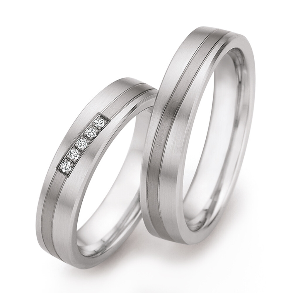 Eheringe Steel Titan Brillant Ruesch 68/20150 & 68/20160