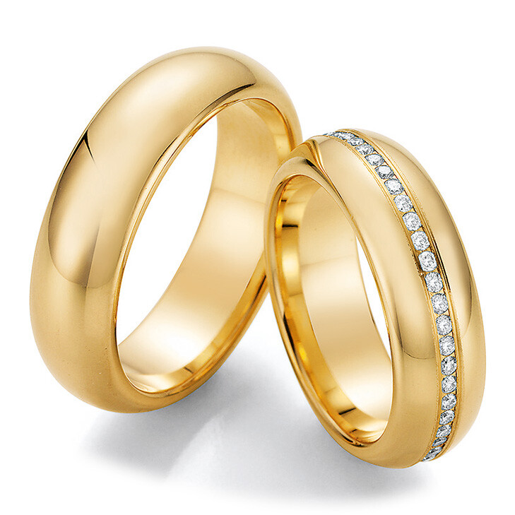 Collection Ruesch Trauringe Gelbgold La Bellezza 02/50070 & 02/50080