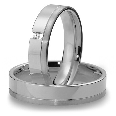 Breuning Trauringe aus Palladium Brillant 48/04013 & 48/04014