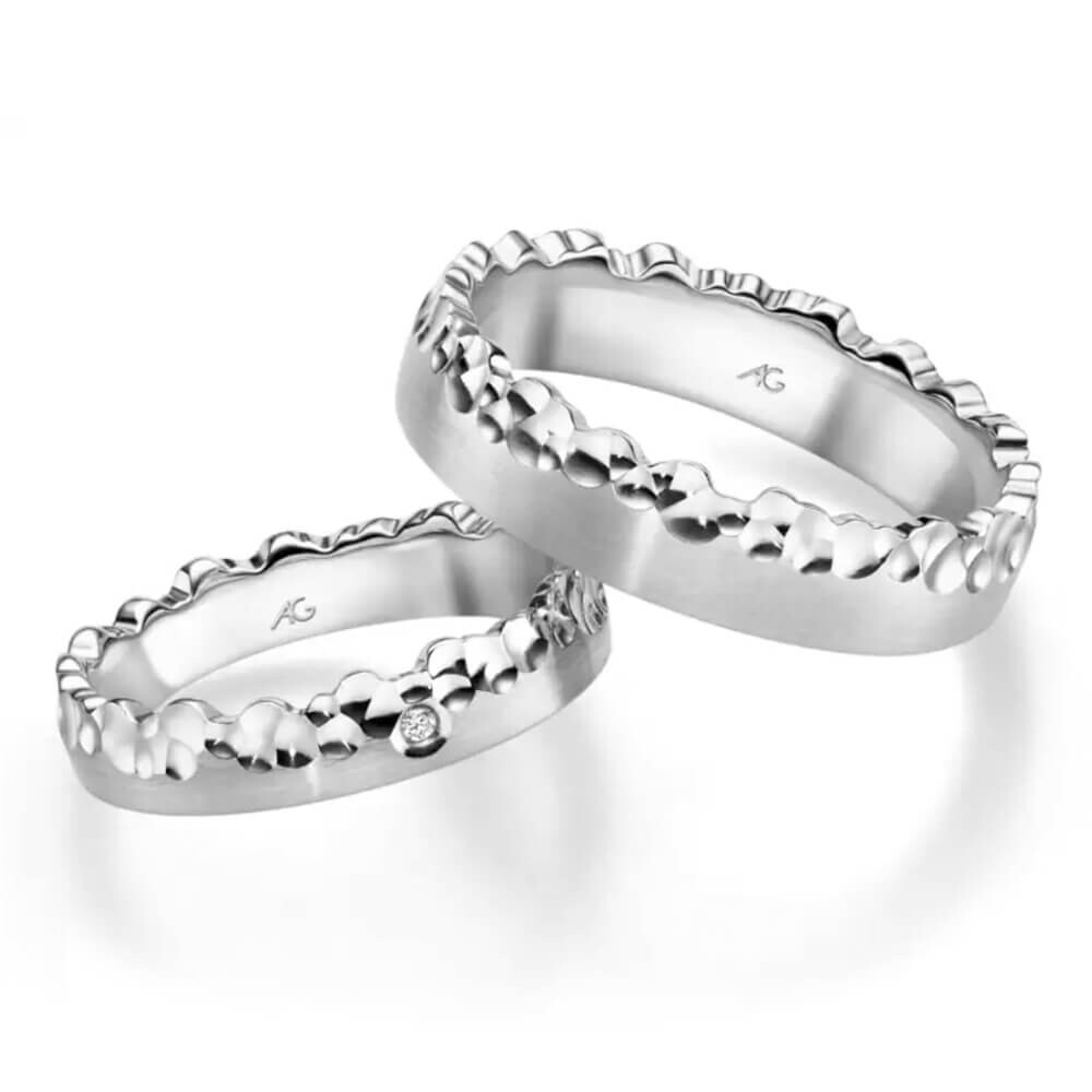 Trauringe aus Weißgold Gerstner 31573