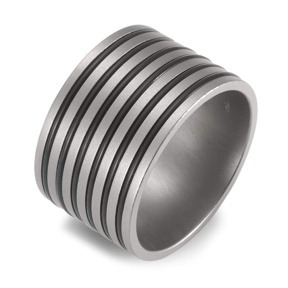 Breiter Herrenring aus Titan emailliert - TitanFactory 51007