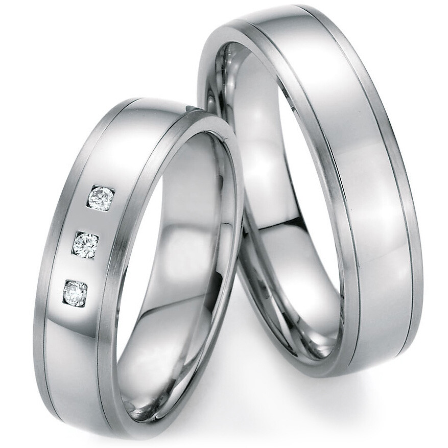 Ruesch Trauringe 88/20110-055 & 88/20120-055 aus Weißgold