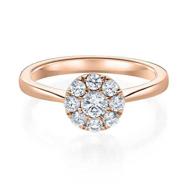 Verlobungsring Solitär Illusion Rotgold Rubin RU-1593