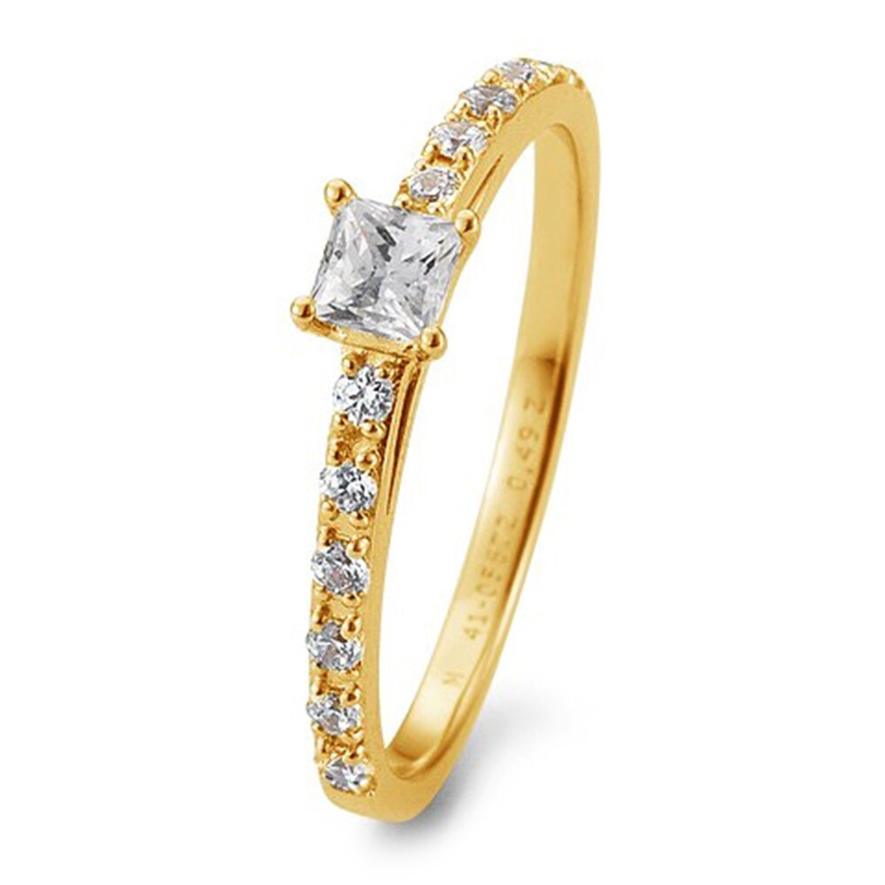 Breuning Verlobungsring Antragsring Gelbgold Princess Brillant 41/05672