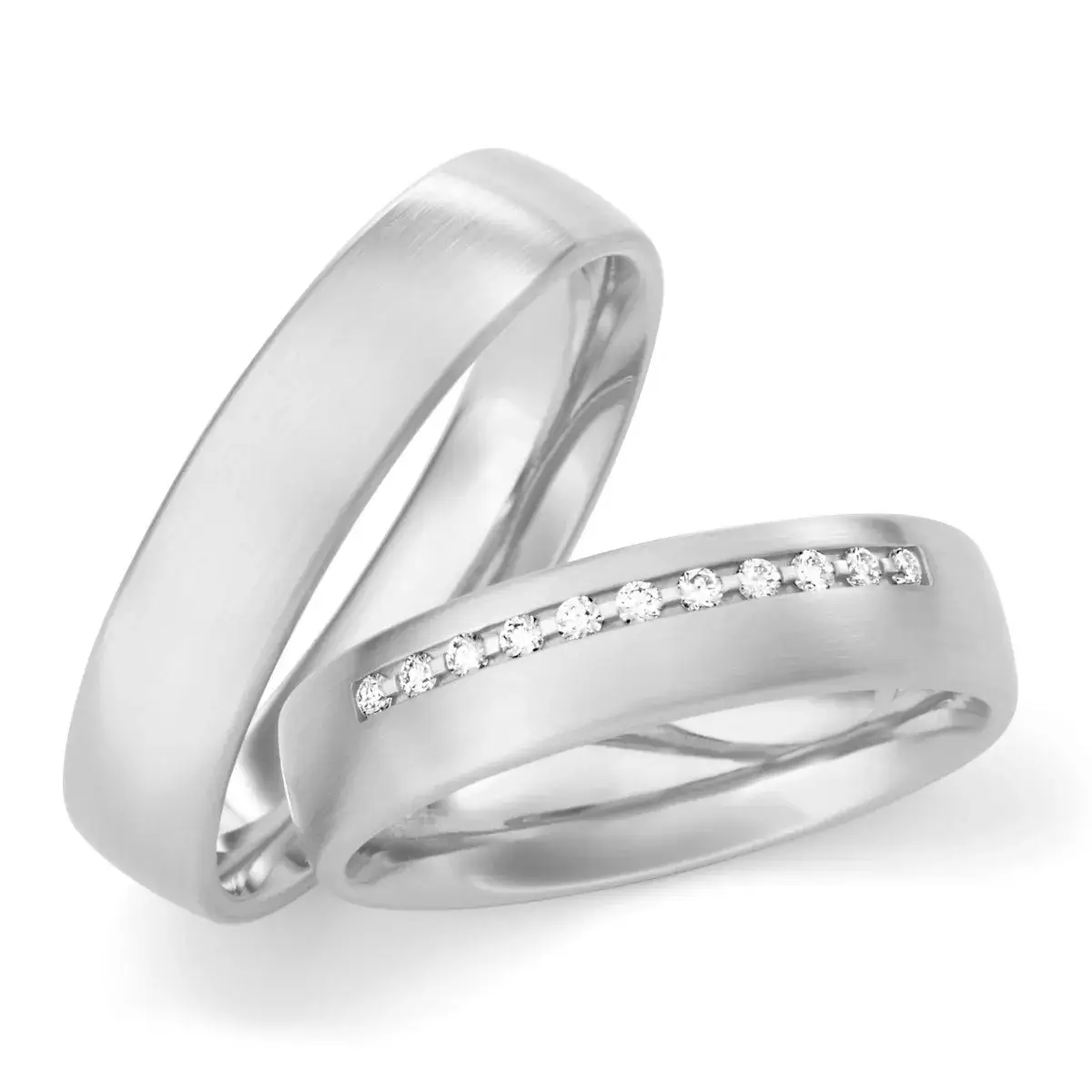 Max Kemper Trauringe Weißgold Brillant 30232