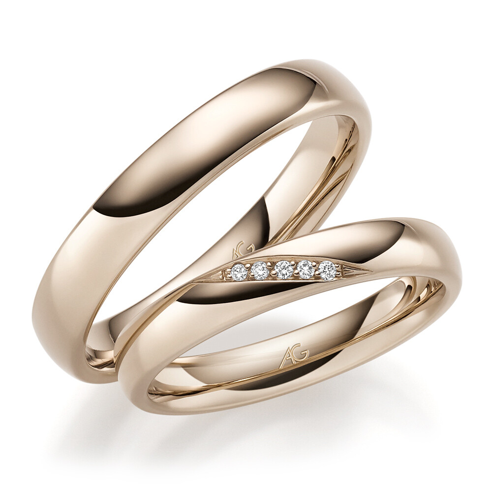 Trauringe Haselnussgold Brillant Gerstner 31283