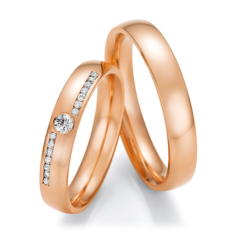 Collection Ruesch Trauringe Rotgold 66/60070 & 66/60080