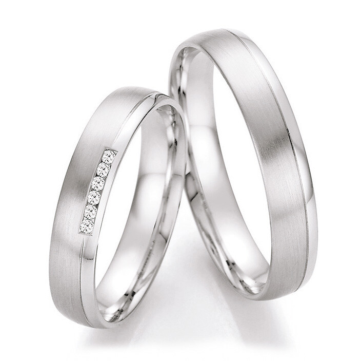 Trauringe Palladium Brillant Collection Reusch 66/41050 & 66/41060