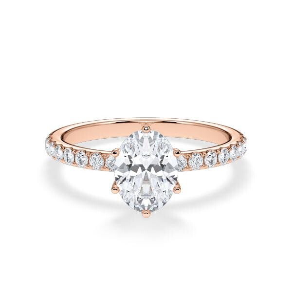 Hollywood Ring Classic Oval Rotgold Rubin RU-1883