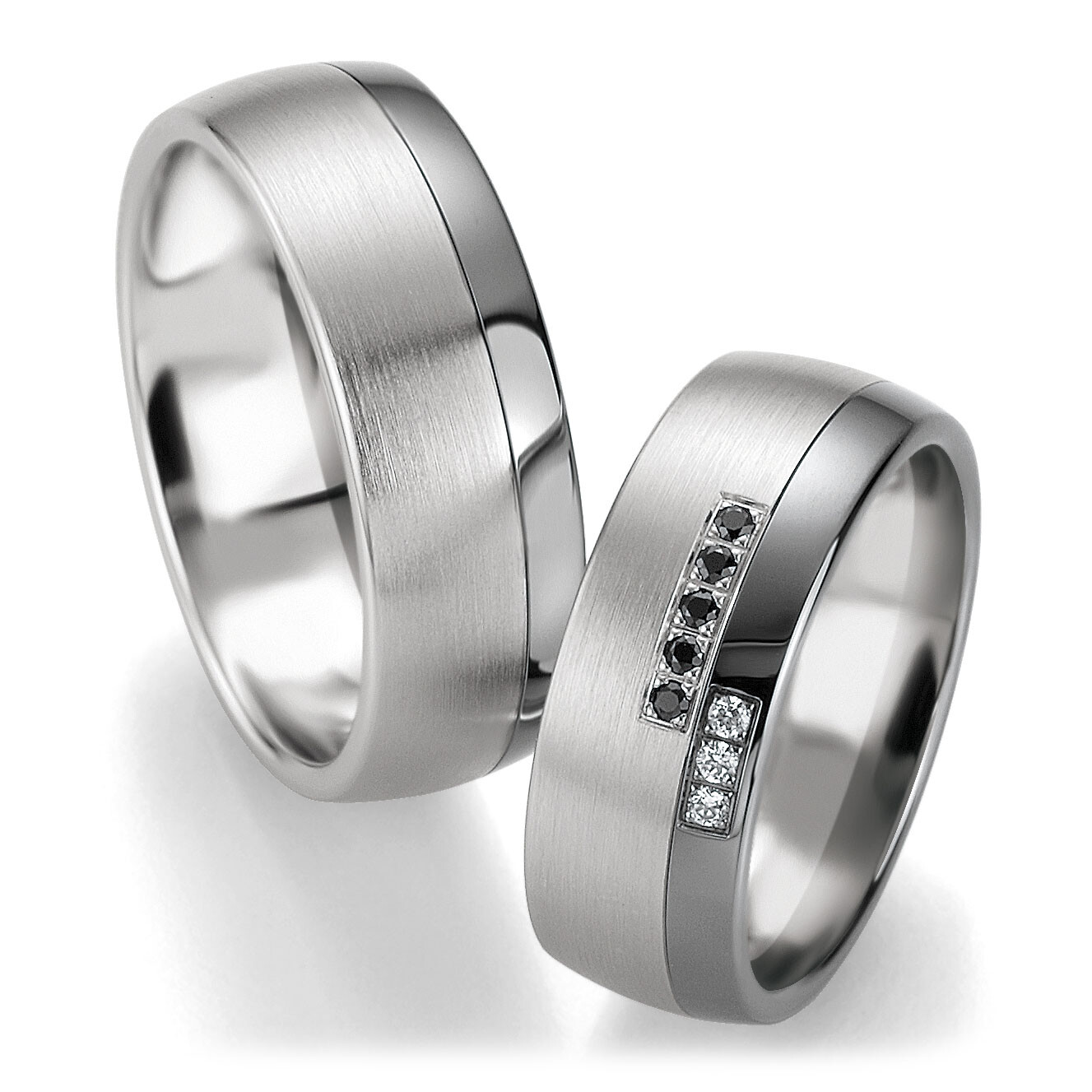 Breuning Trauringe Weißgold & Graugold 48/06409 & 48/06410