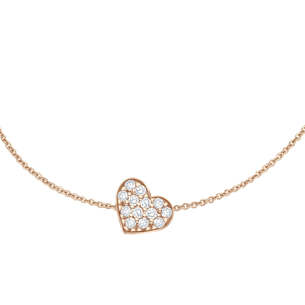 bella luce Collier Selina Roségold 585 Brillant 0.150 ct.