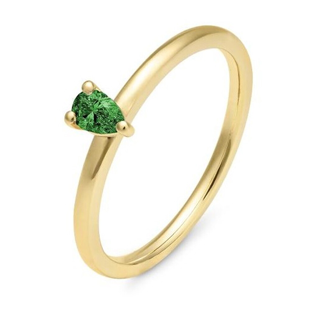 Ring Gelbgold Tsavorite Tropfen Breuning 42-03409