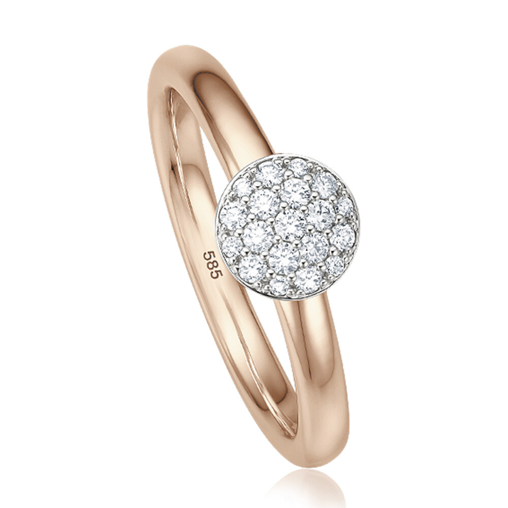 Ring Pavee Roségold bella luce EH004954