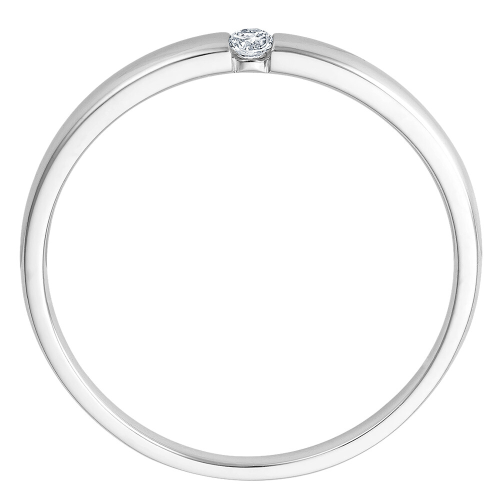 Solitär Ring Spannring Weißgold Brillant bella luce EH004518