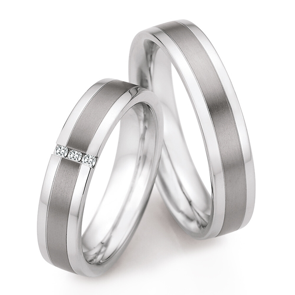 Eheringe Steel Titan Brillant Ruesch 68/20050 & 68/20060