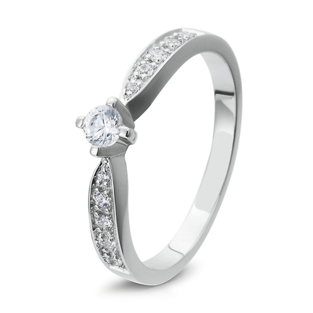 Ring mit Zirkonia Silber 925 BR209-7