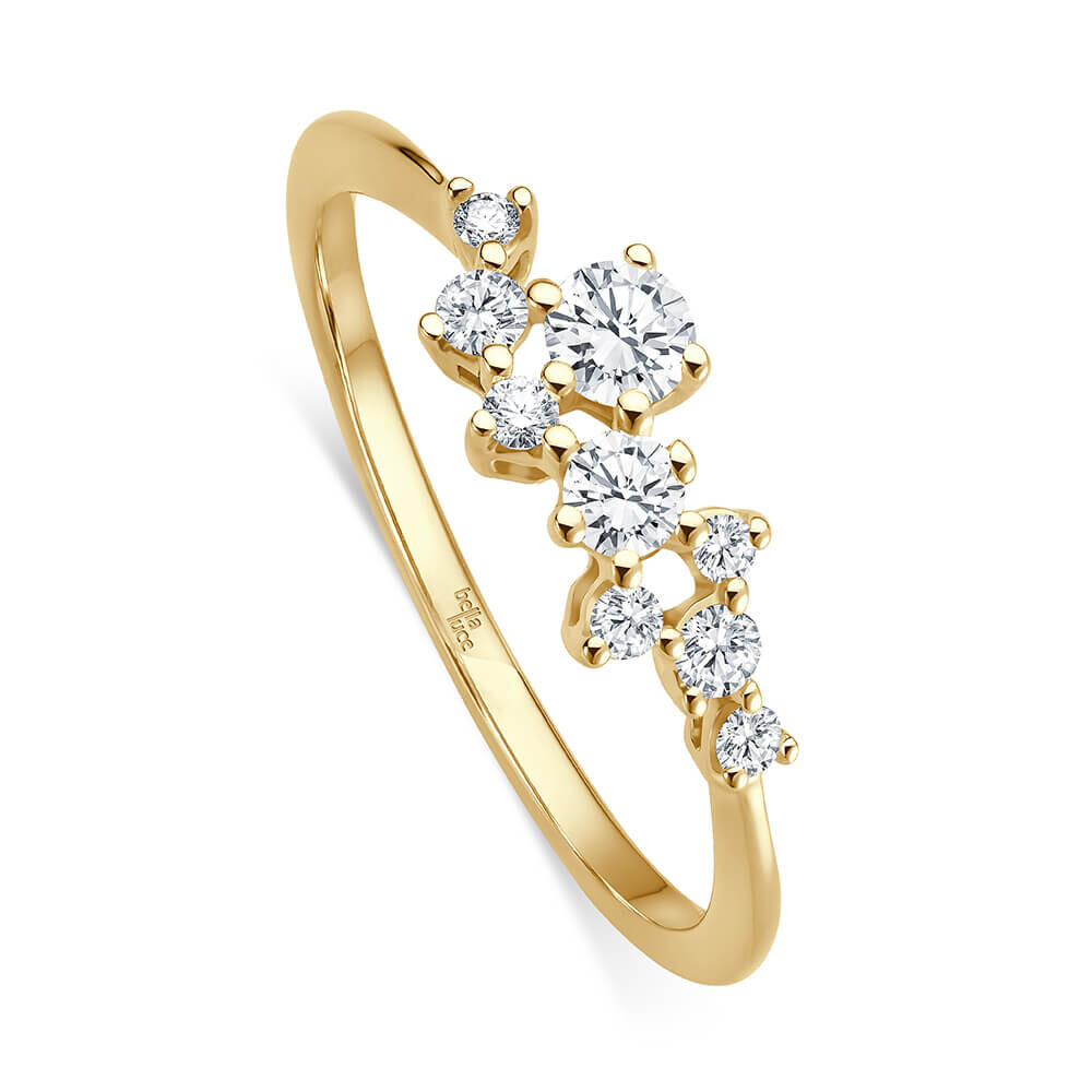 Diamantring Giulia Gelbgold bella luce EH005335