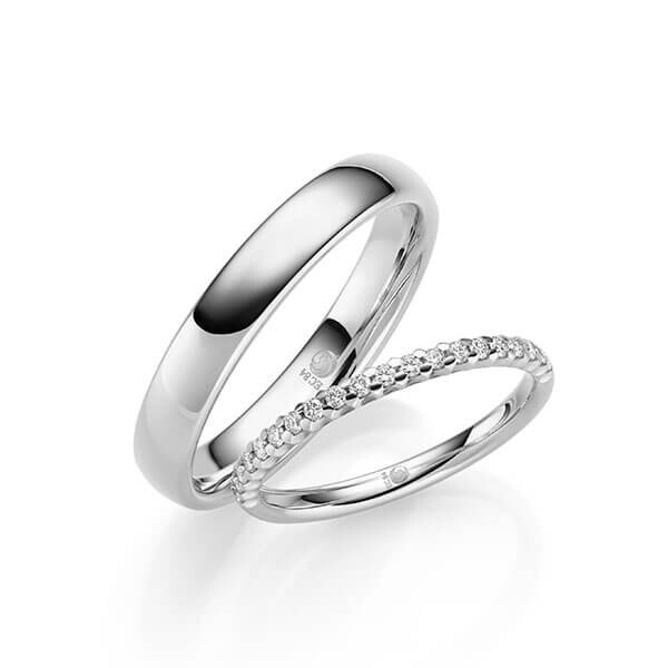 Trauringe Memoire Platin Rubin RU-1709