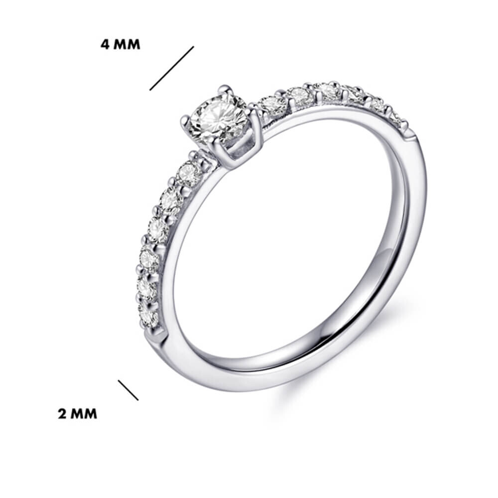 Pavé Ring Silber 925 Zirkonia Gisser R390