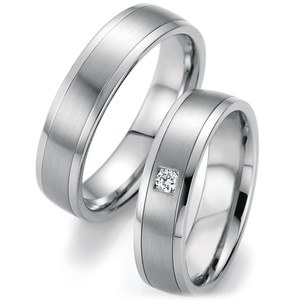 Ruesch Trauringe 88/20030-055 & 88/20040-055 aus Weißgold