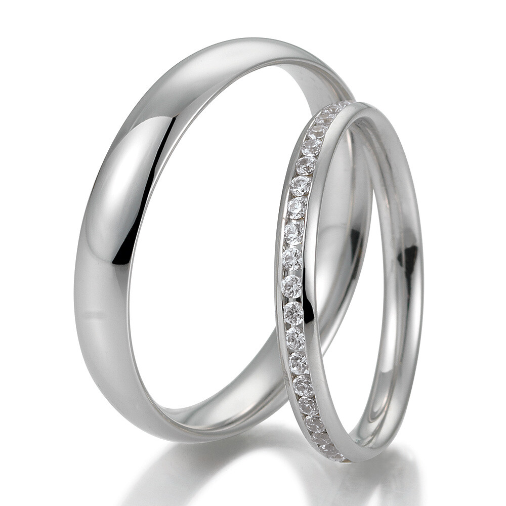 Breuning Trauringe Lounge Platin 48/05173 & 48/05174