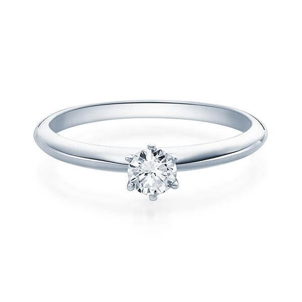 Verlobungsring Weißgold 750/- zus. 0,200 ct, tw, si - RU-1568-5