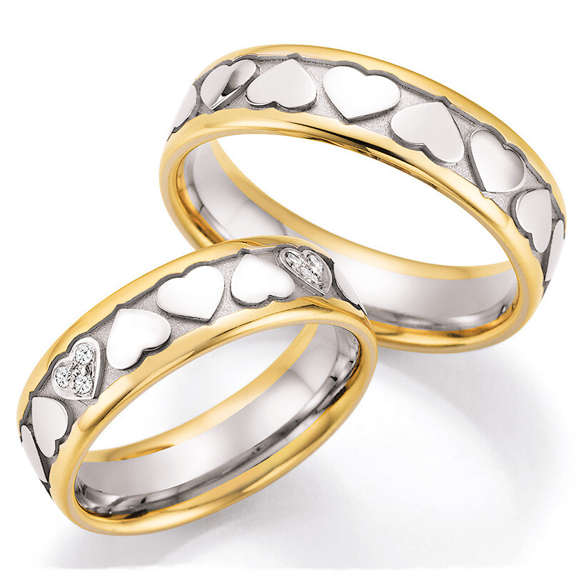 Ruesch Trauringe Bicolor aus Gelbgold & Palladium