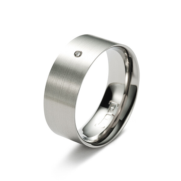 Partnerringe aus Edelstahl Brillant Monomania 21180-82
