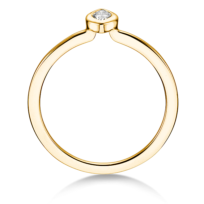 Solitär Ring aus Gelbgold Diamant Marquise Dettinger 27135