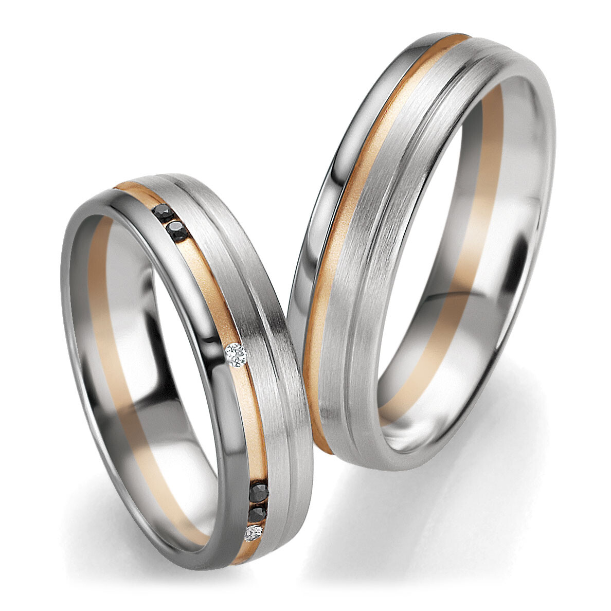 Breuning Trauringe Bicolor 48/06405 & 48/06406