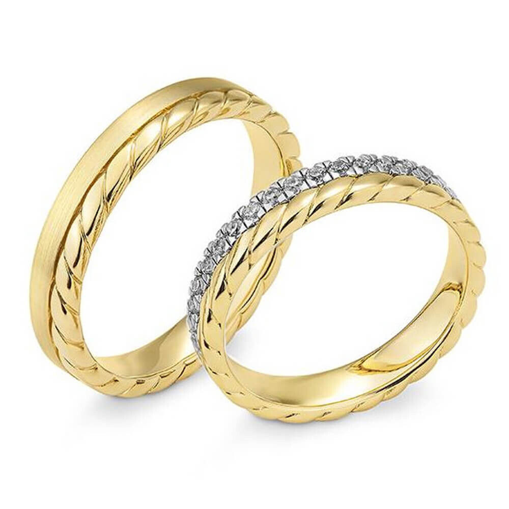 Partnerringe Silber 925 Lab-Grown Breuning 41-980350/36